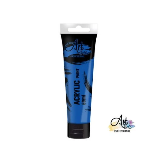 ARTline akrilna boja 60 ml – blue cobalt ART049 (kobalt plava) | Akrilna boja na bazi vode za slikanje, dekoraciju, hobi i DIY projekte | Visoka pigmentacija, brzo sušenje, postojana boja