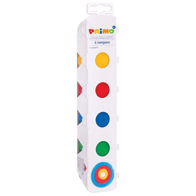 Primo tempera u čašama CMP 253TB6E – set od 6 osnovnih boja, 25ml