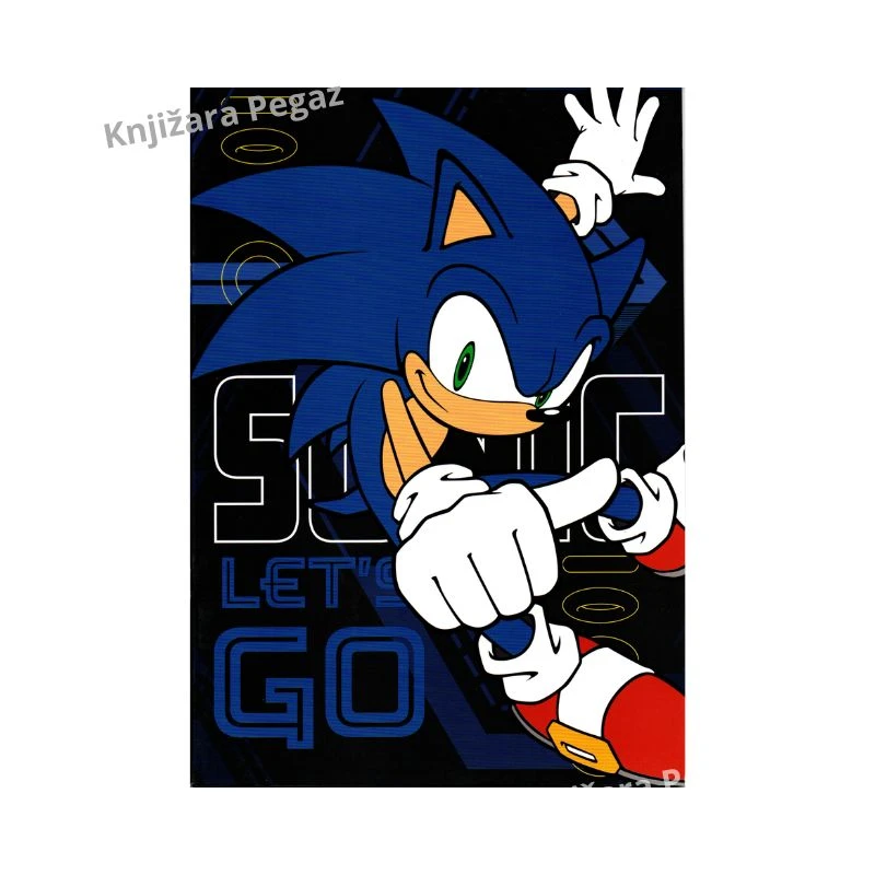 Sonic bojanka za decu A4, kreativna bojanka za bojenje sa Sonic ilustracijama