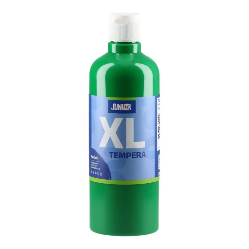 Junior Brillio XL tempera zelena 500ml – intenzivne i kvalitetne boje za školu i umetnost