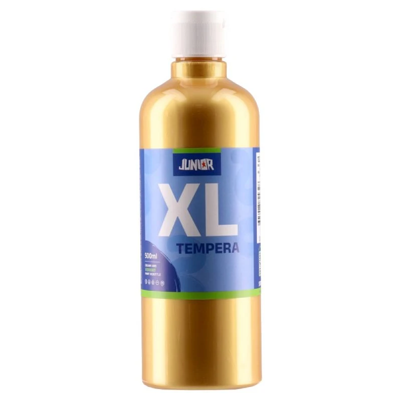 Junior Brillio XL tempera zlatna 500ml – metalik boja visokog kvaliteta