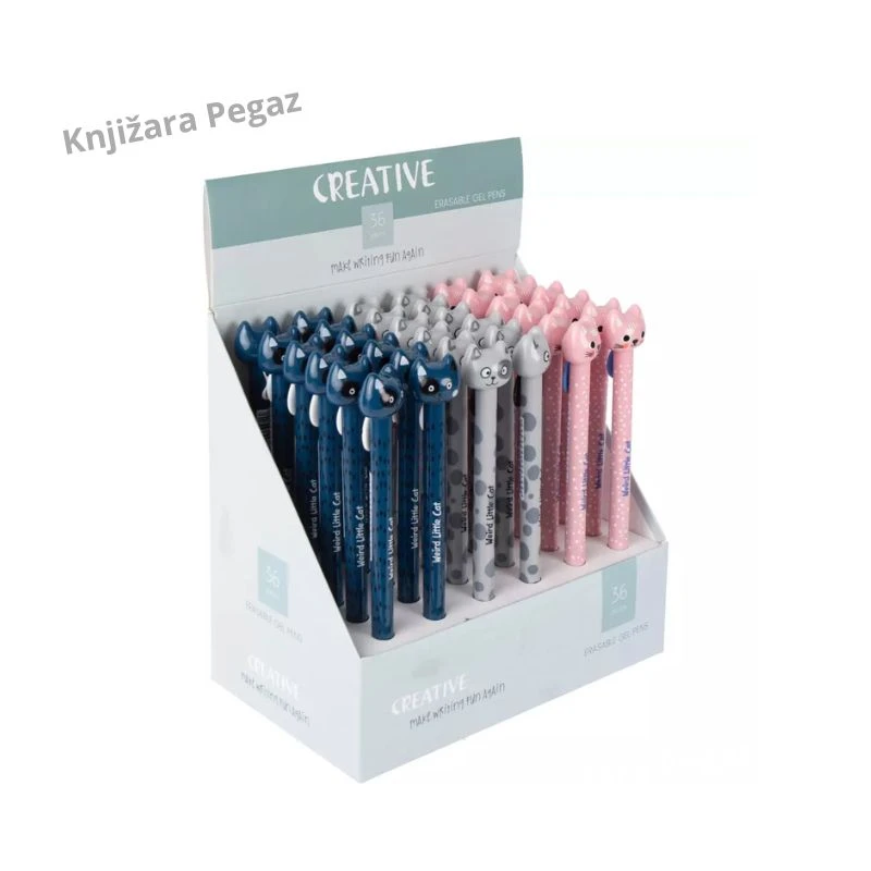 Cats gel olovka piši-briši Creative 0.5mm Maca, Gel hemijska olovka sa gumicom za brisanje 778198