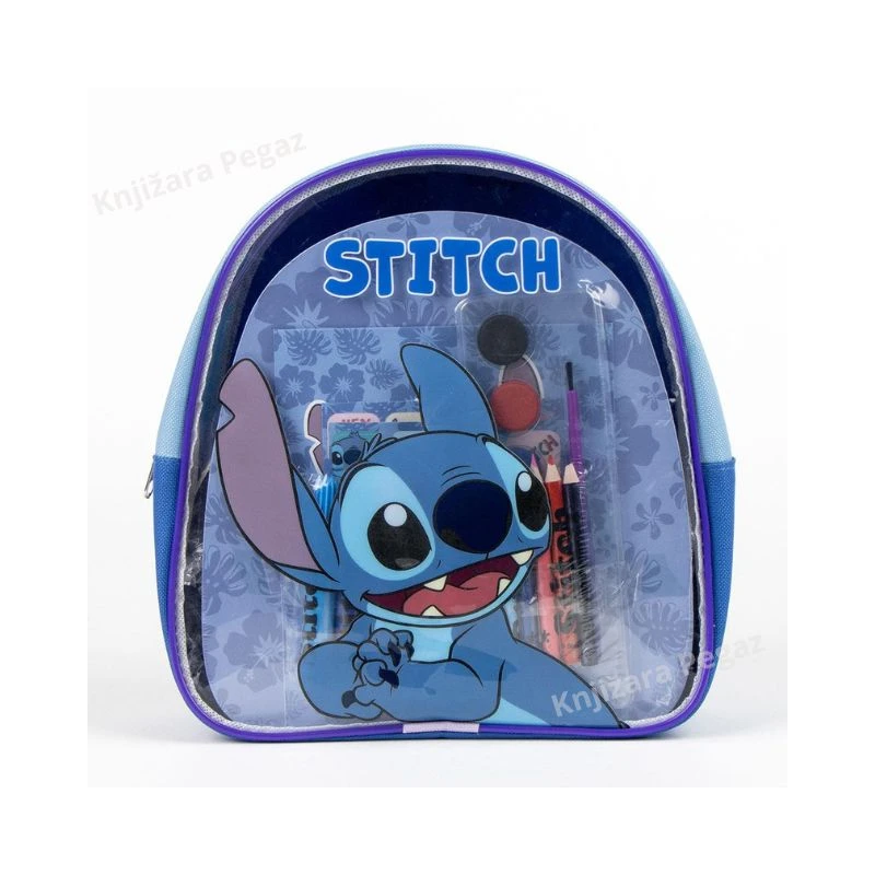 CERDA Stitch ranac dečiji sa setom za bojenje, plavi, 2700001595