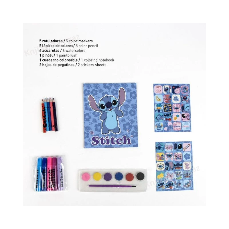 CERDA Stitch ranac dečiji sa setom za bojenje, plavi, 2700001595