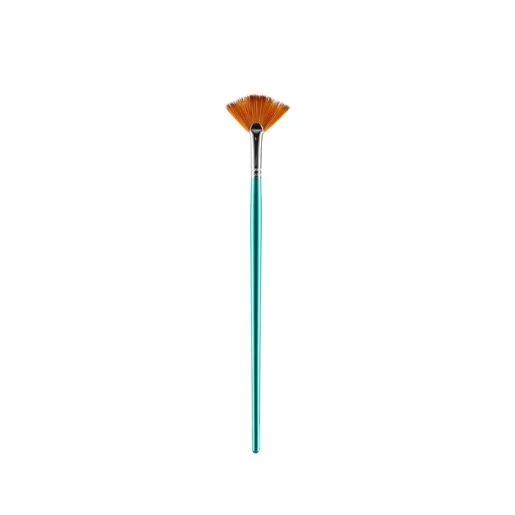 Pop Brush Monet lepezasta četkica br. 10 628410– Profesionalna slikarska četkica za utapanje boja, meke prelaze i specijalne efekte, zelena drška