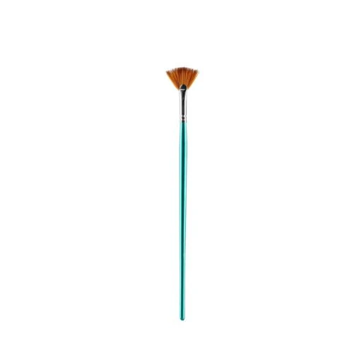 Pop Brush Monet četkica lepeza br.8 628408 – Profesionalna slikarska lepezasta četkica za utapanje boja i specijalne efekte, zelena drška