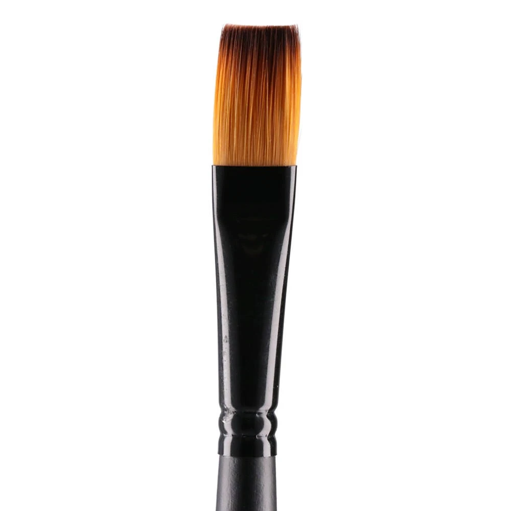 Četkica ravna br.10 Pop Brush Botticelli 623210 – crna drška, profesionalna umetnička četkica za velike površine, nanošenje boje, četkica za akril, ulje i akvarel