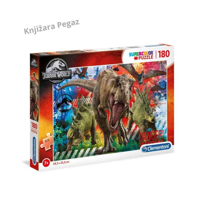 Clementoni Jurassic World puzzle za decu 180 delova – dinosaurusi 7+ CL29106