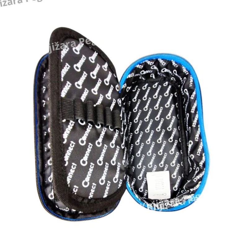 Connect Gamer Blue compact školska prazna pernica za dečake, 1 zip, 1 preklop, vodootporna 60543