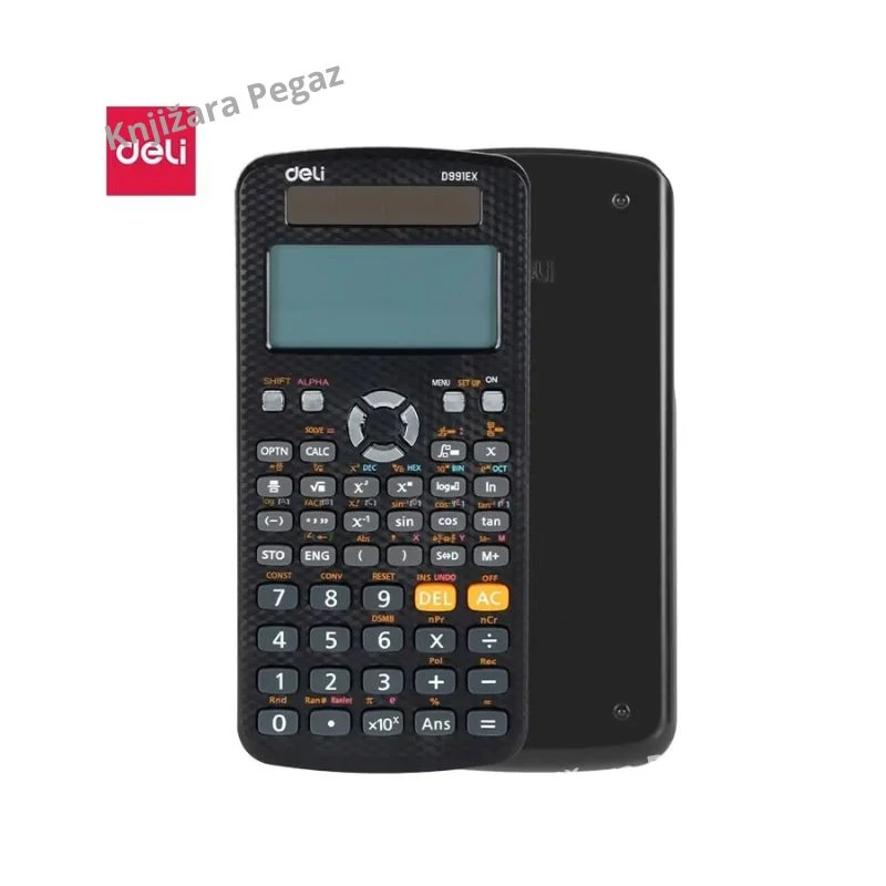 Deli ED991EX naučni tehnički kalkulator sa 552 matematičke funkcije crni
