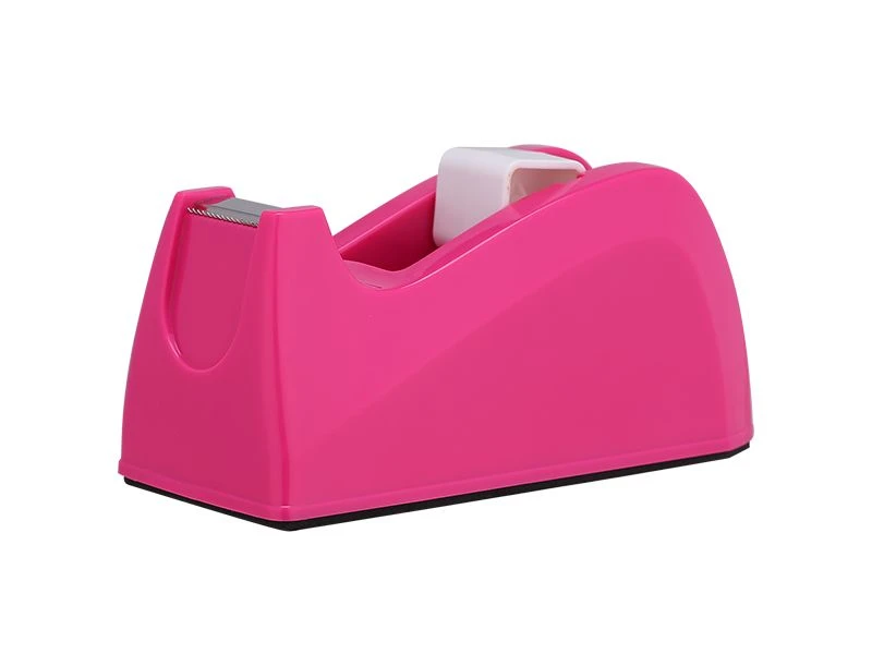 DELI stalak za selotejp E814A u pink boji je stabilan i praktičan držač za trake širine 15 mm i dužine 33 m. Napravljen od izdržljive ABS plastike sa cementnom bazom, omogućava lako odmotavanje i precizno sečenje trake bez klizanja stalka.