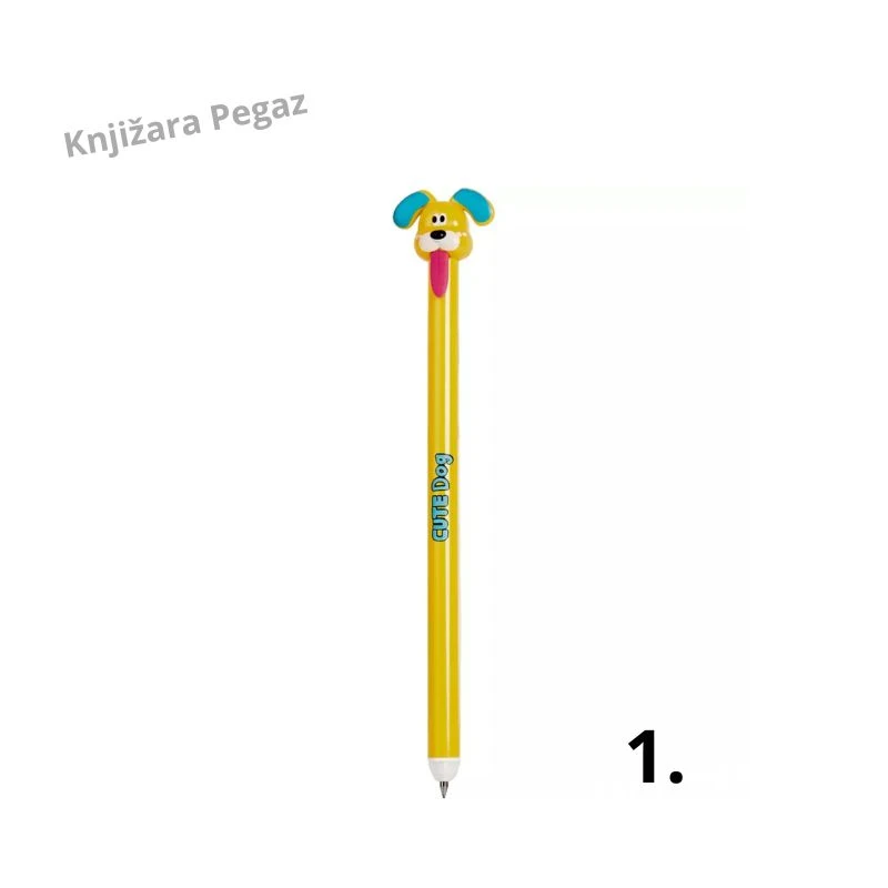 DOGS gel olovka piši-briši Creative 0.5mm kuca, Gel hemijska olovka sa gumicom za brisanje 778197