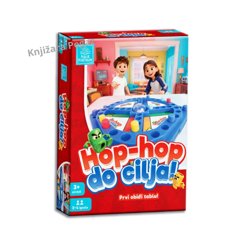 Publik Praktikum Hop-hop do cilja | društvena igra za decu | 2–4 igrača | 3+ | sa kupolom i kockicom