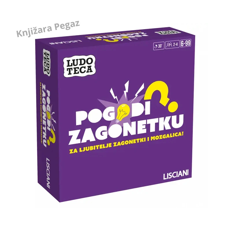 Lisciani Ludoteca Pogodi zagonetku društvena igra zagonetki i mozgalica na srpskom za 2–4 igrača, uzrast 6–99 godina, 56 karata