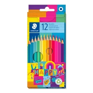 Drvene bojice STAEDTLER Happy 12 boja – set kvalitetnih bojica za školu i hobi
