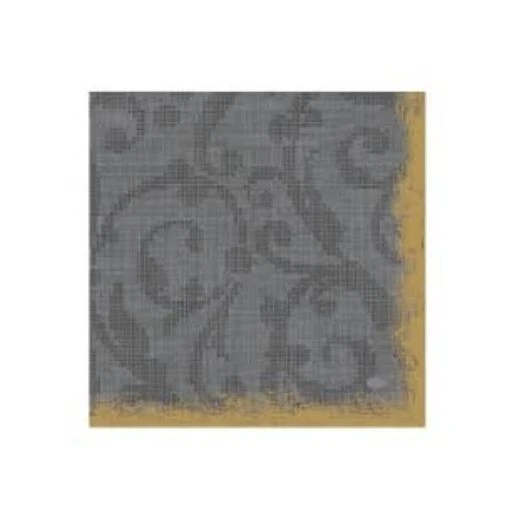 DUNI troslojne salvete Festive Granite Grey 33x33cm – dekorativne papirne salvete 3-slojne, sivo-zlatni dezen, 20 kom, FSC