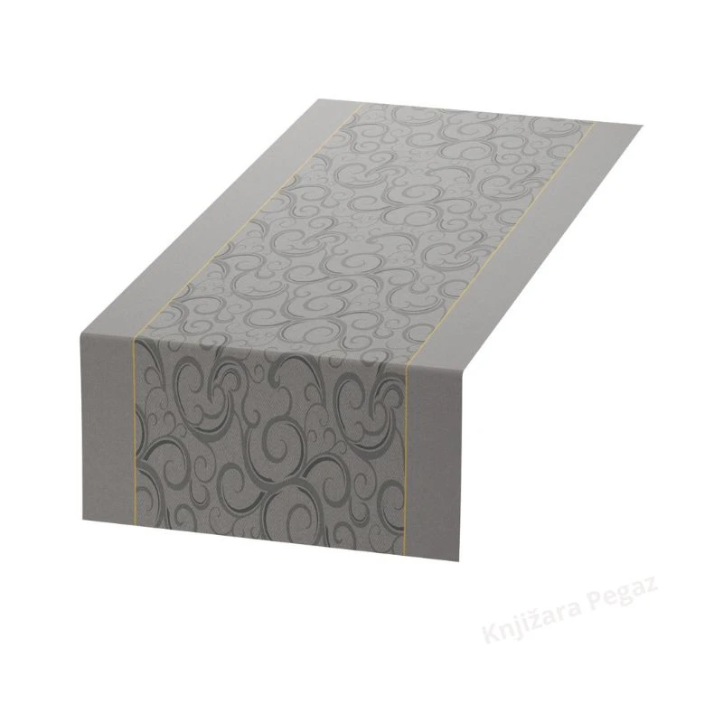 DUNI stona traka 0.4x4.8m elegant ewirls – luksuzna dekorativna stona traka sa elegantnim ornamentima, Dunicel table runner za svečanu dekoraciju stola, slavlje, restoran i elegantnu trpezu