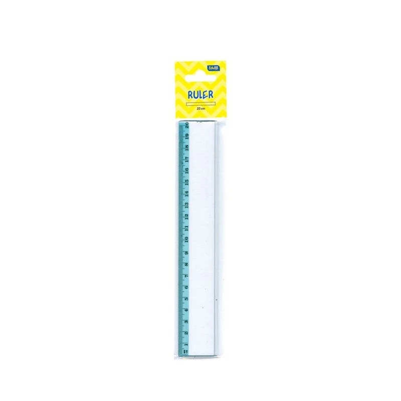 EDUCA lenjir PVC 20 cm 9820 – providan i izdržljiv školski lenjir od PVC plastike za precizno merenje i crtanje pravih linija u učionici, kancelariji i domaćim zadacima. 
