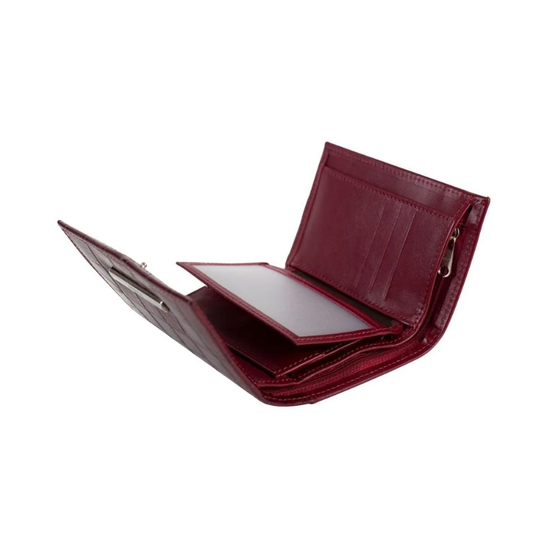 FALCO ženski kožni novčanik bordo 1532-70 – elegantan Classic model od prirodne kože sa bogatom bordo bojom i Falco metalnom pločicom za svakodnevni stil