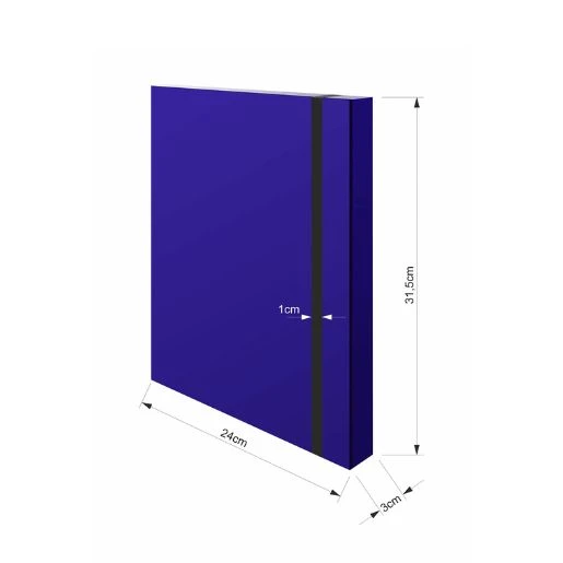 OPTIMUM 3D BOX fascikla sa gumom A4 – plava fascikla širine 3 cm za sigurno odlaganje dokumenata