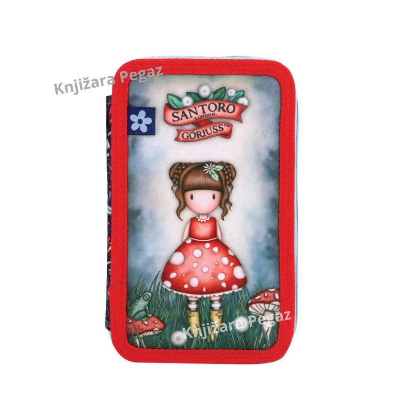 Santoro Gorjuss Little Mushroom puna pernica sa 3 zipa i školskim priborom 607GJ35