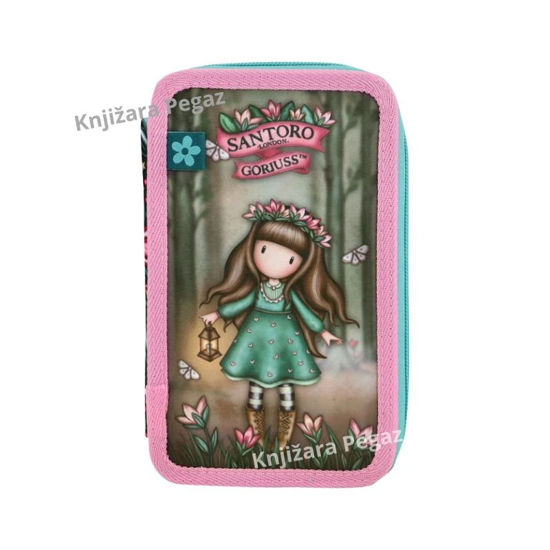 Santoro Gorjuss Woodland Wildflower puna pernica sa 3 zipa i školskim priborom 607GJ36
