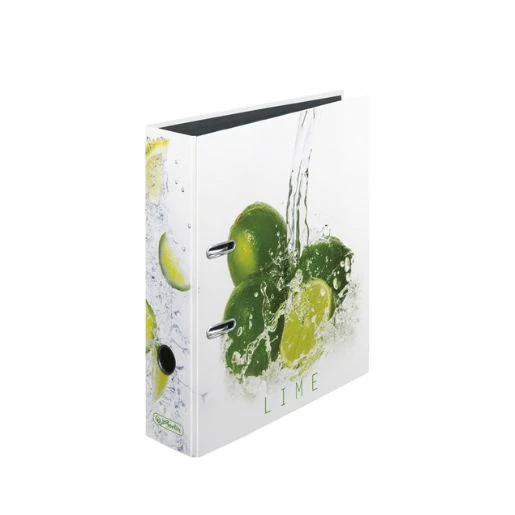 HERLITZ Fresh Fruits Limeta registrator A4 široki samostojeći – moderan kancelarijski registrator sa motivom limete za efikasno arhiviranje dokumenata