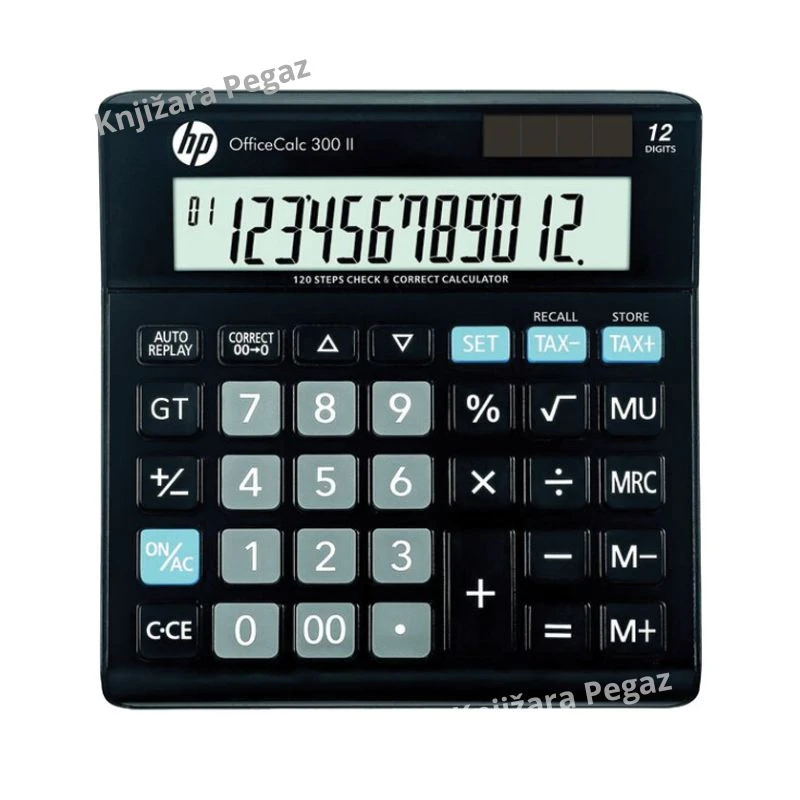 HP OfficeCalc 300 II komercijalni stoni kalkulator 12 cifara solarni crni HP-OC 300II/INT BX