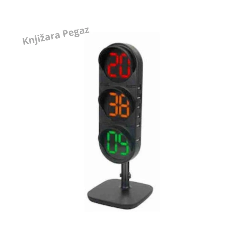 I-Total Traffic Light digitalni LED sat budilnik Semafor sa alarmom, snooze funkcijom i tajmerom XL2600