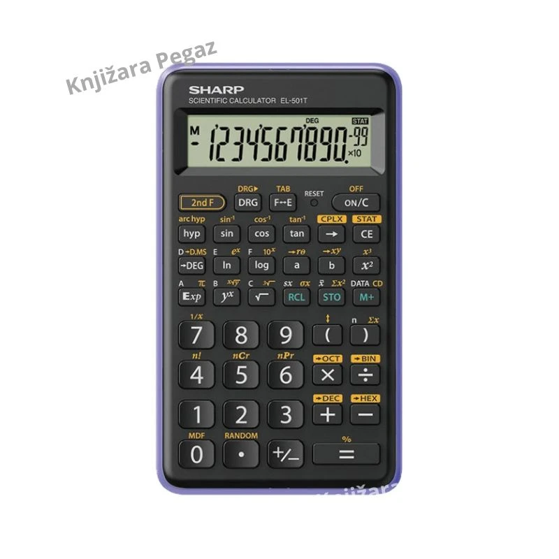 Sharp EL-501TB-VL tehnički kalkulator 146 funkcija 10+2 cifre crno-ljubičasti
