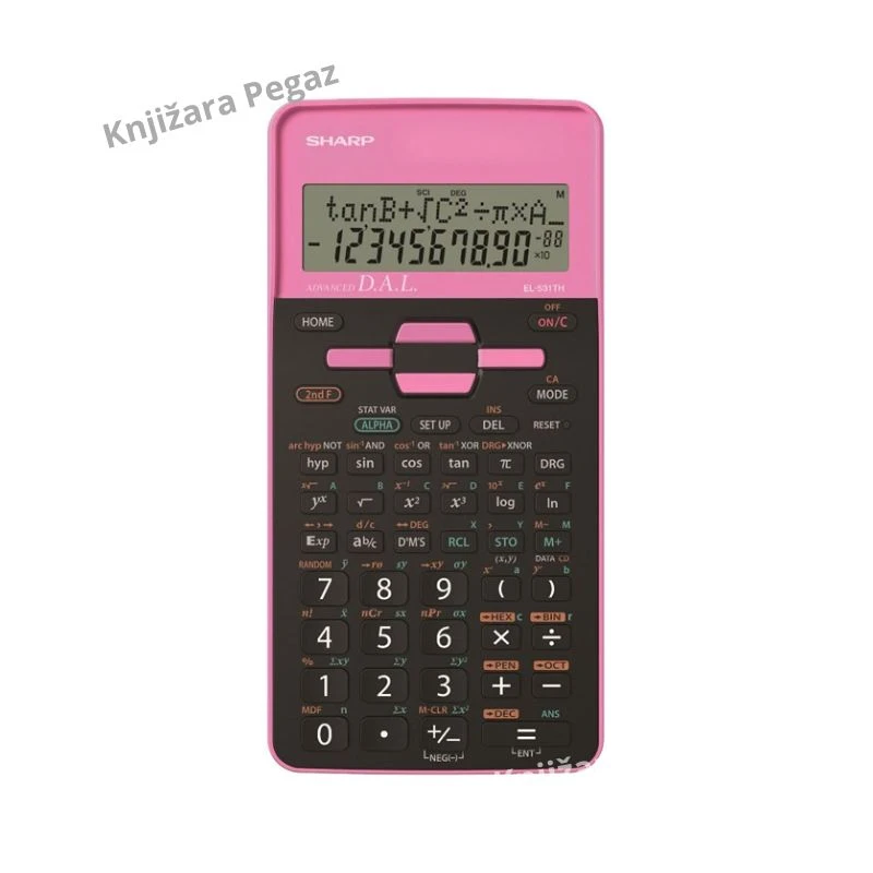 Sharp EL-531THB-PK tehnički kalkulator 273 funkcije 10 cifara crno-roze