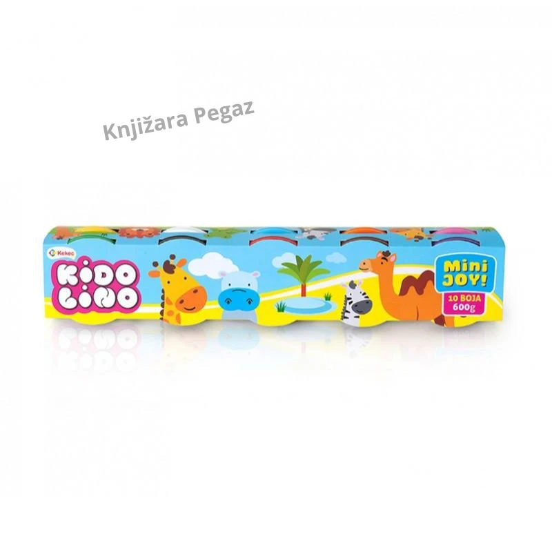 KEKEC Kidolino Mini Joy set masa za oblikovanje 10 boja, 600 g