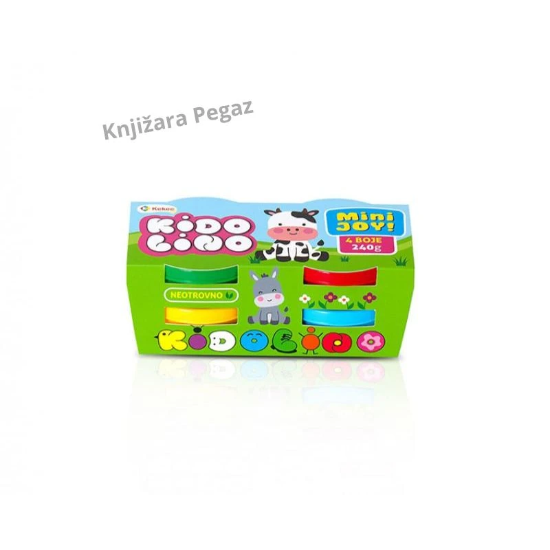 KEKEC Kidolino Mini Joy set masa za oblikovanje 4 boje, 240 g