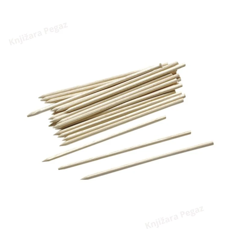 Knorr Prandell drveni štapići fi 3mm/10cm, 25 komada, štapići za kreativni rad modeliranje i DIY hobi