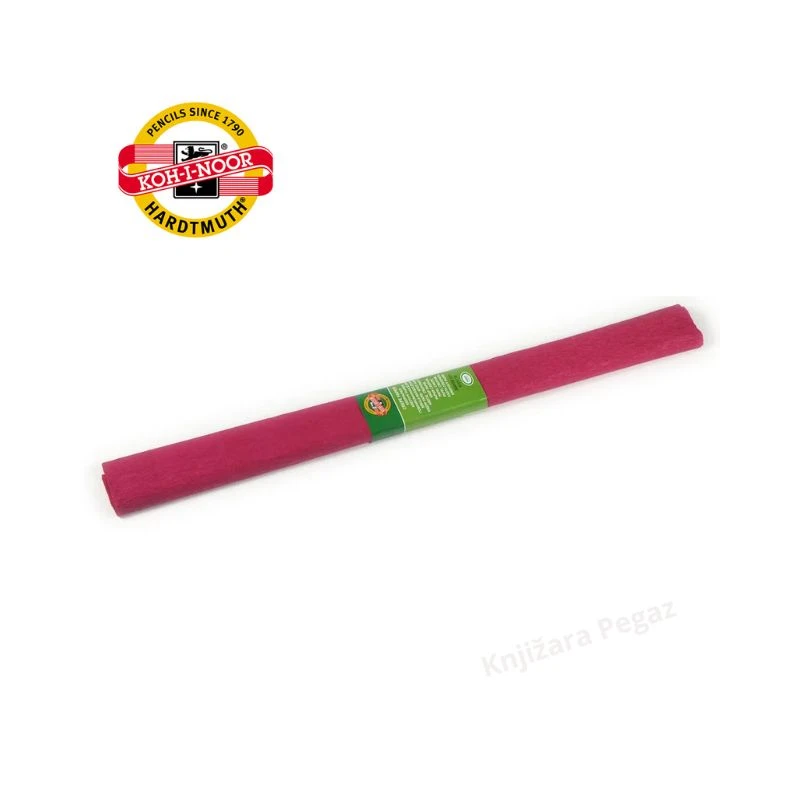 KOHINOOR krep papir 50x200cm 9755/30 crveno vino – dekorativni papir za DIY ukrase, školu, vrtić, kreativni rad i aranžiranje