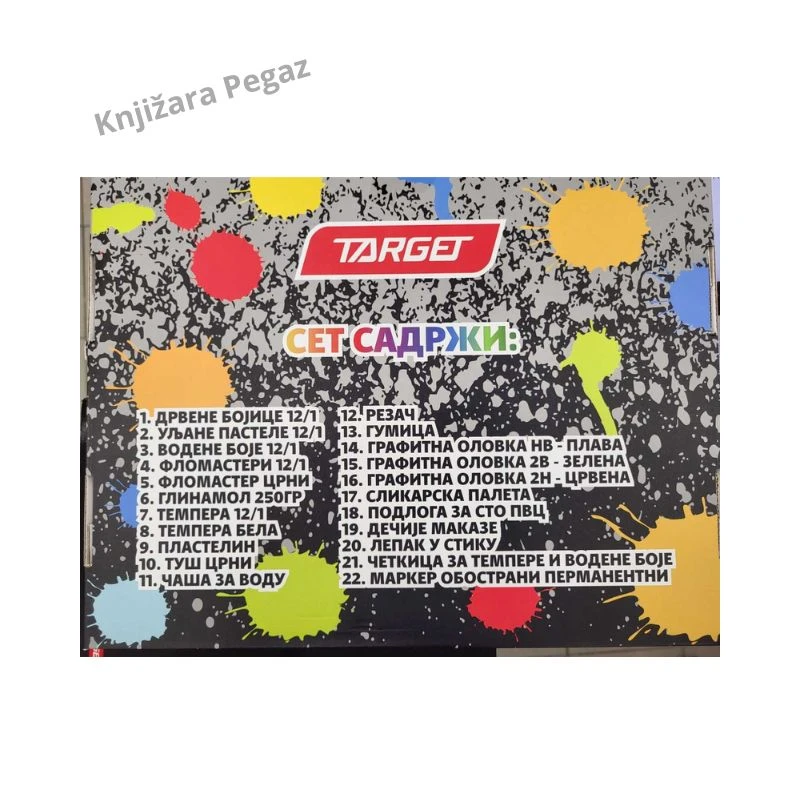 Target Creative Box 28360 kreativna kutija za likovno – komplet školskog pribora 22 proizvoda