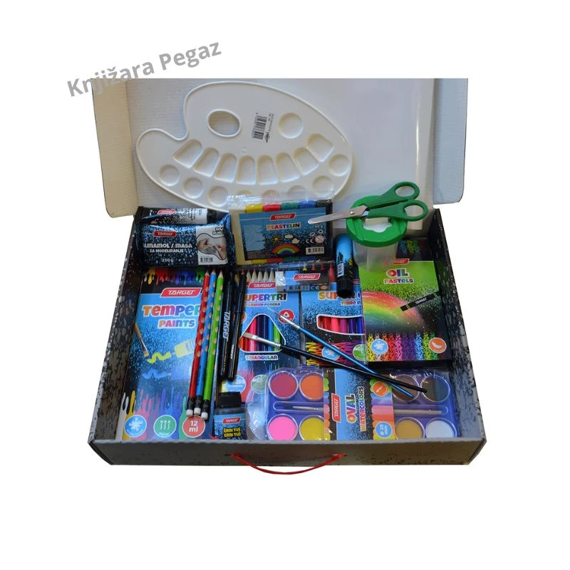 Target Creative Box 28360 kreativna kutija za likovno – komplet školskog pribora 22 proizvoda