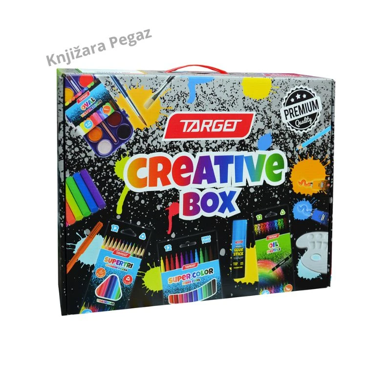Target Creative Box 28360 kreativna kutija za likovno – komplet školskog pribora 22 proizvoda