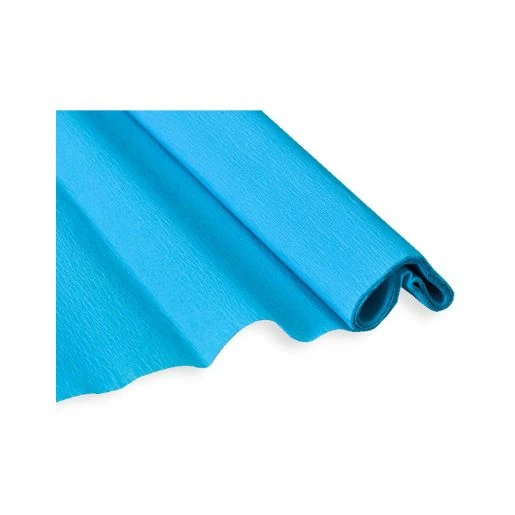 Krep papir Junior tirkizne boje 50x200 cm – dekorativni krep papir za školu, likovne radove, aranžiranje i kreativne DIY projekte