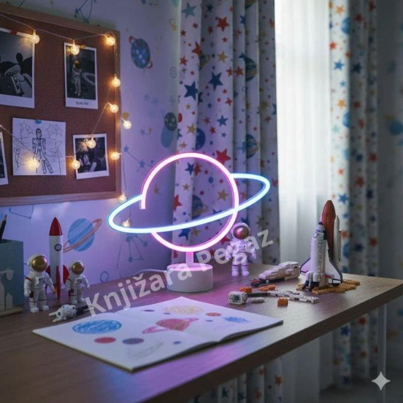 LED lampa Planeta – noćno svetlo za dečju sobu 720341