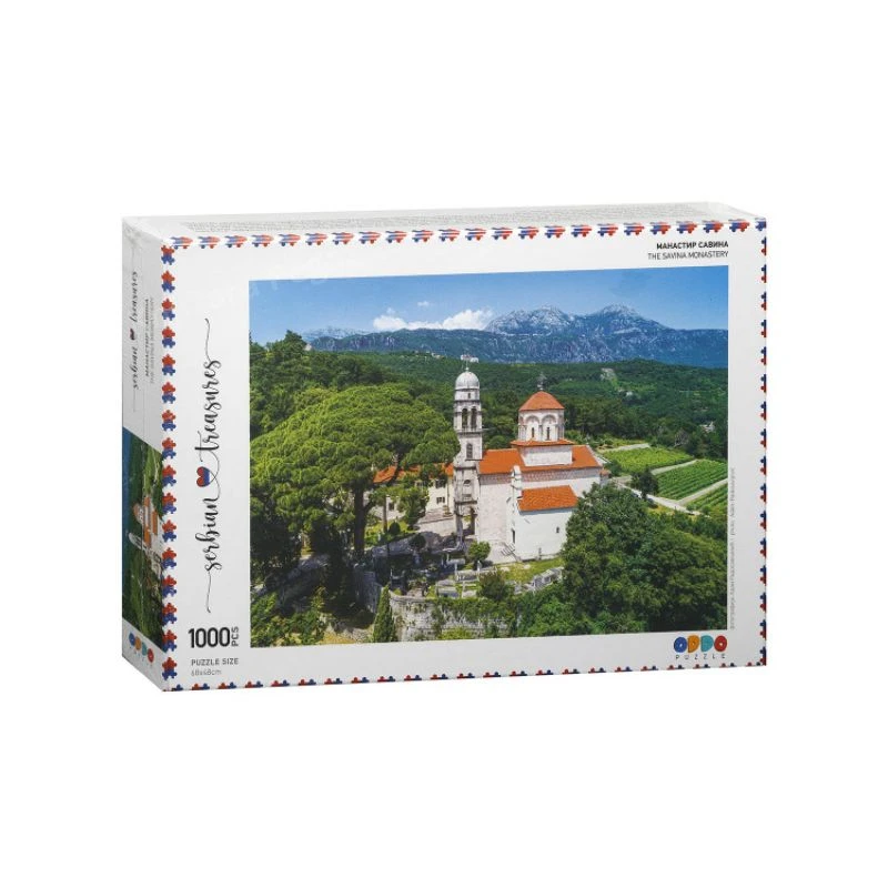 Manastir Savina puzzle 1000 delova Serbian Treasures Collection, umetnička slagalica
