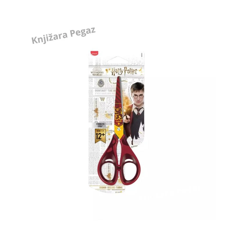 MAPED Harry Potter dečije makaze 16 cm, školske makaze sa čeličnim sečivom i soft drškom M466900