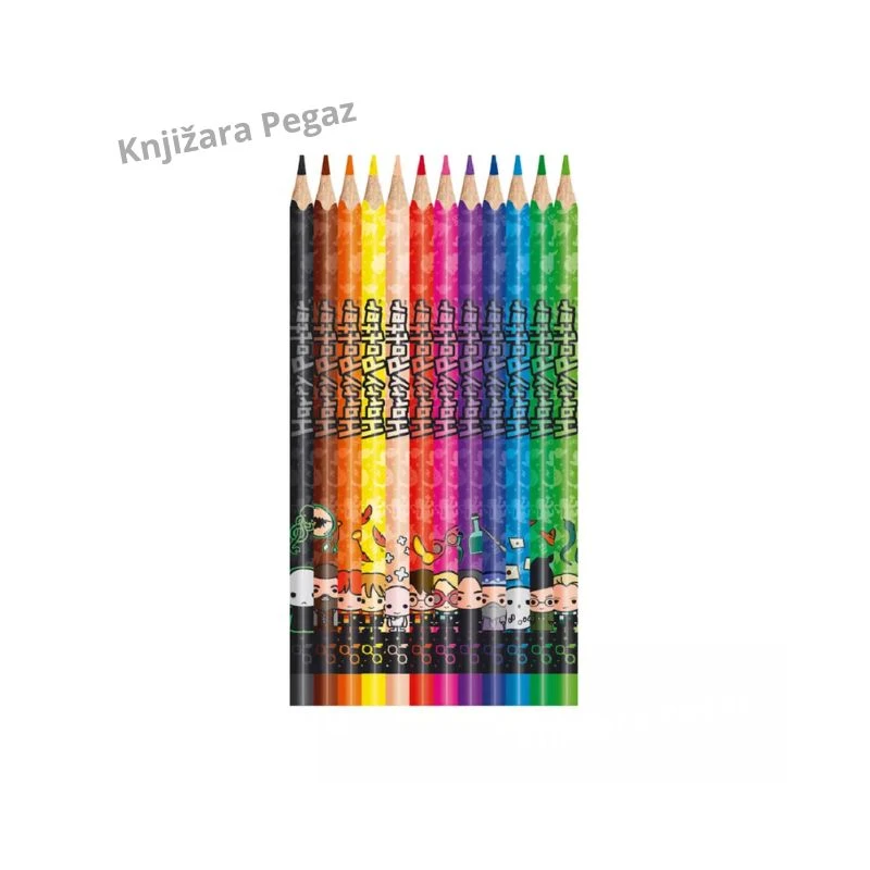 MAPED Harry Potter drvene bojice od 12 boja, trouglaste bojice sa likovima Harry Pottera M832053