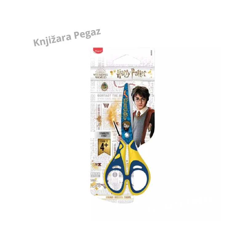 MAPED Harry Potter makaze 13 cm, dečije školske makaze sa soft drškom i čeličnim sečivom M464900