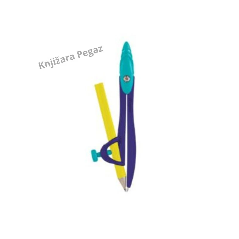MAPED Study Pixel šestar sa olovkom i lenjirom 12 cm M119411 – metalni školski šestar