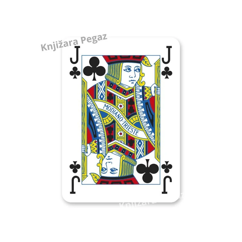 Modiano Golden Trophy No.1 karte za poker 100% plastika, crvene, Made in Italy