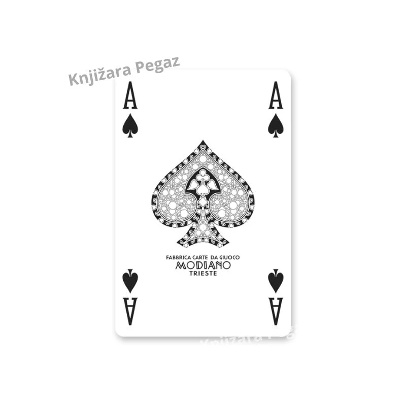 Modiano Golden Trophy No.1 karte za poker, 100% plastika, plave, Made in Italy
