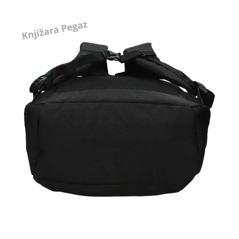 NBA ranac za školu i laptop, crni ovalni 531361, ergonomski ranac sa USB priključkom, tri pregrade i ojačanim leđima