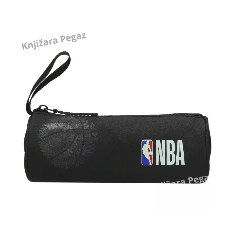 NBA prazna ovalna crna pernica za školu 531362, sportska pernica za olovke, hemijske i školski pribor