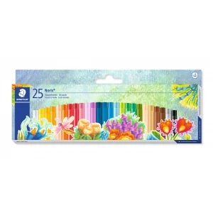 Uljane pastele STAEDTLER Noris Club 25 boja – model 241 NC25, set kvalitetnih pastela za crtanje i bojenje